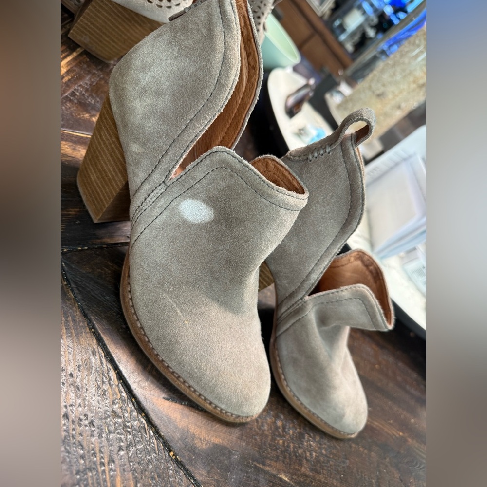 Jeffrey Campbell Taupe Ankle Booties